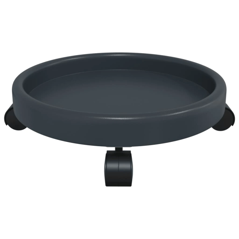 vidaXL vidaXL podu paliktņi ar riteņiem, 2 gab., pelēki, 34 cm, 35 kg