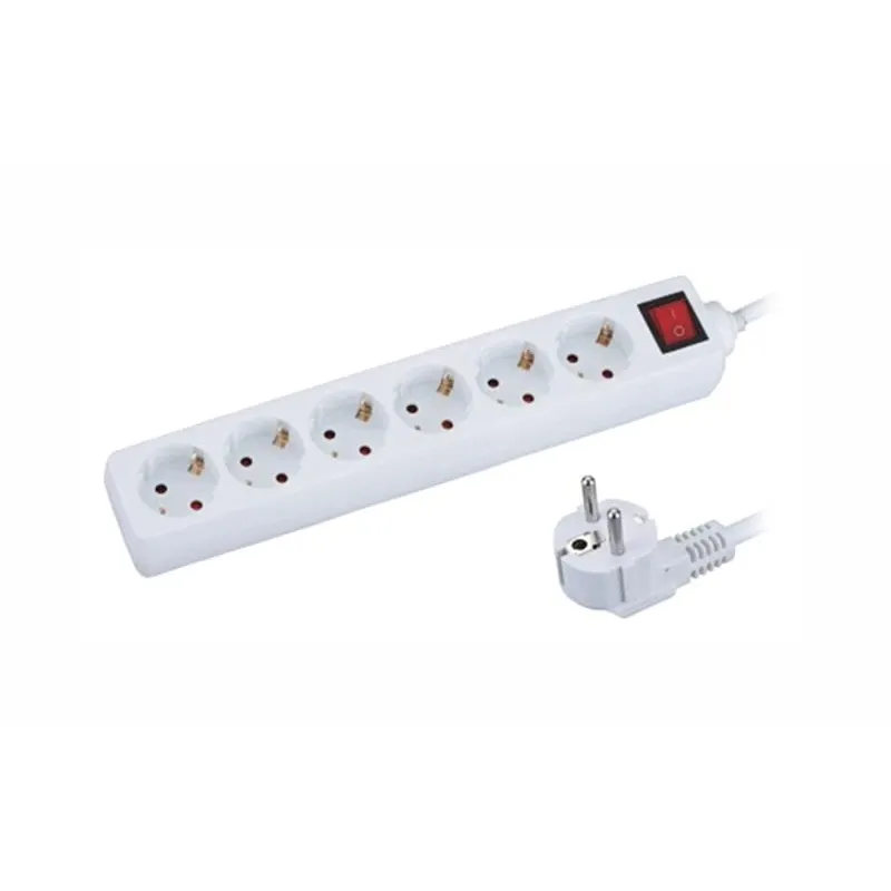 Pagarinātājs Okko, 3 x 1,5 mm², 5 m, 6 ligzdas