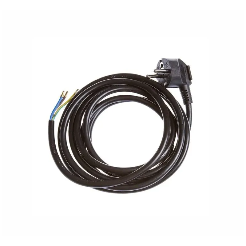 Laidas su kištuku Okko, 3 m, 230 V, juoda sp.