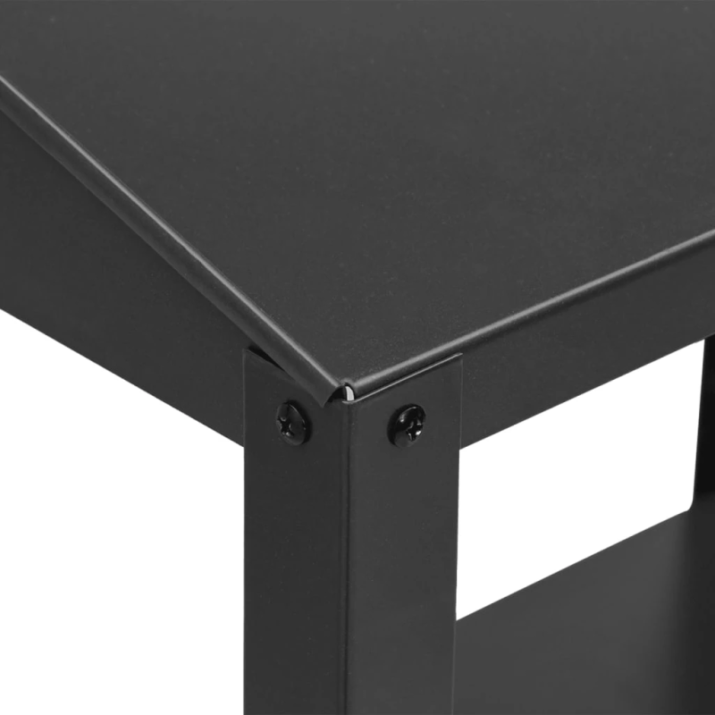 vidaXL augu statīvs, antracītpelēks, 75,5x54,5x100 cm, cinkots tērauds