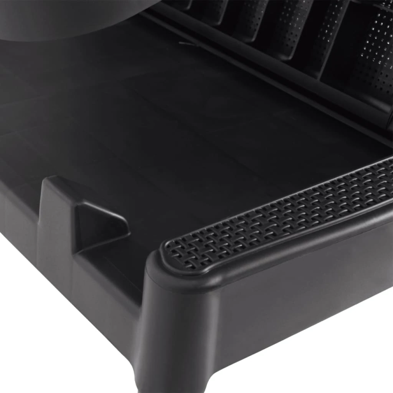 vidaXL sauļošanās zvilnis ar matraci, 186x60x29 cm, antracītpelēks, PP