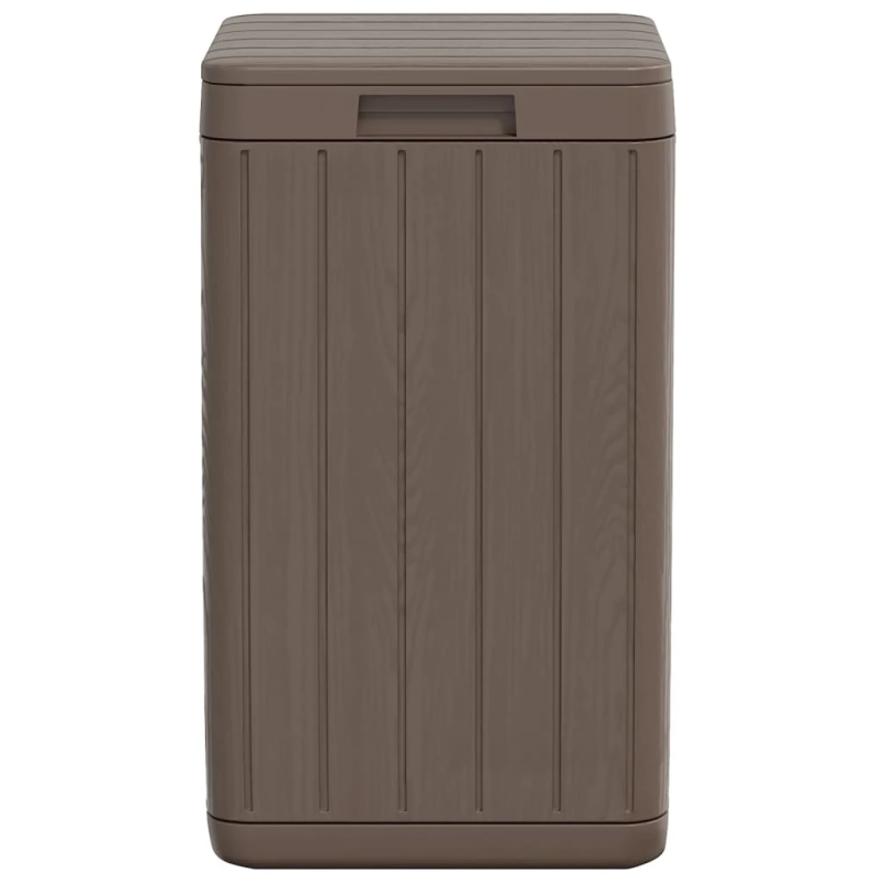 vidaXL āra atkritumu tvertne, 38x38x65 cm, brūna, PP