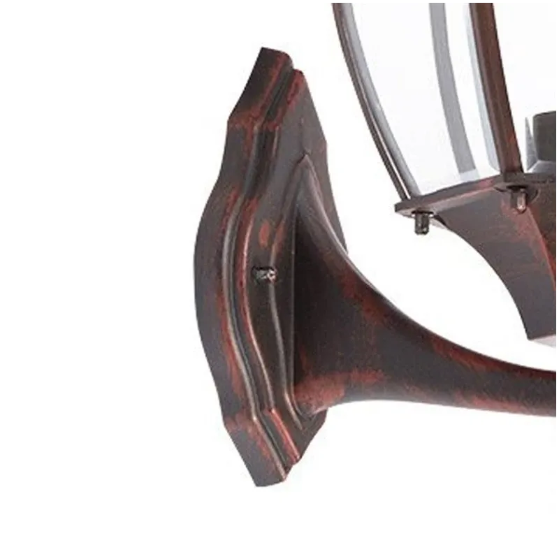 Āra sienas lampa Domoletti EL-560UP, 100W, E27, IP44, melna krās.-sarkana krās., 21 cm x 51 cm