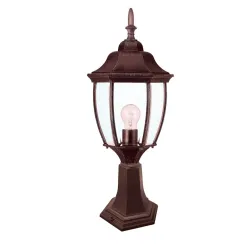 Vabalt seisev välisvalgusti Domoletti EL-560P2, 100W, E27, IP44, must v.-punane v., 21 cm x 60 cm