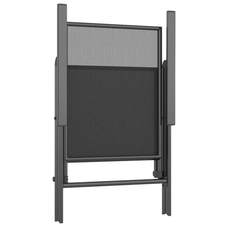 vidaXL 5-daļīgs dārza mēbeļu komplekts, antracītpelēks tērauds