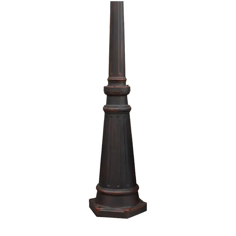 Pastatomas lauko šviestuvas Domoletti EL-560PE3-3, 100W, E27, IP44, juoda sp.-raudona sp., 21 cm x 230 cm
