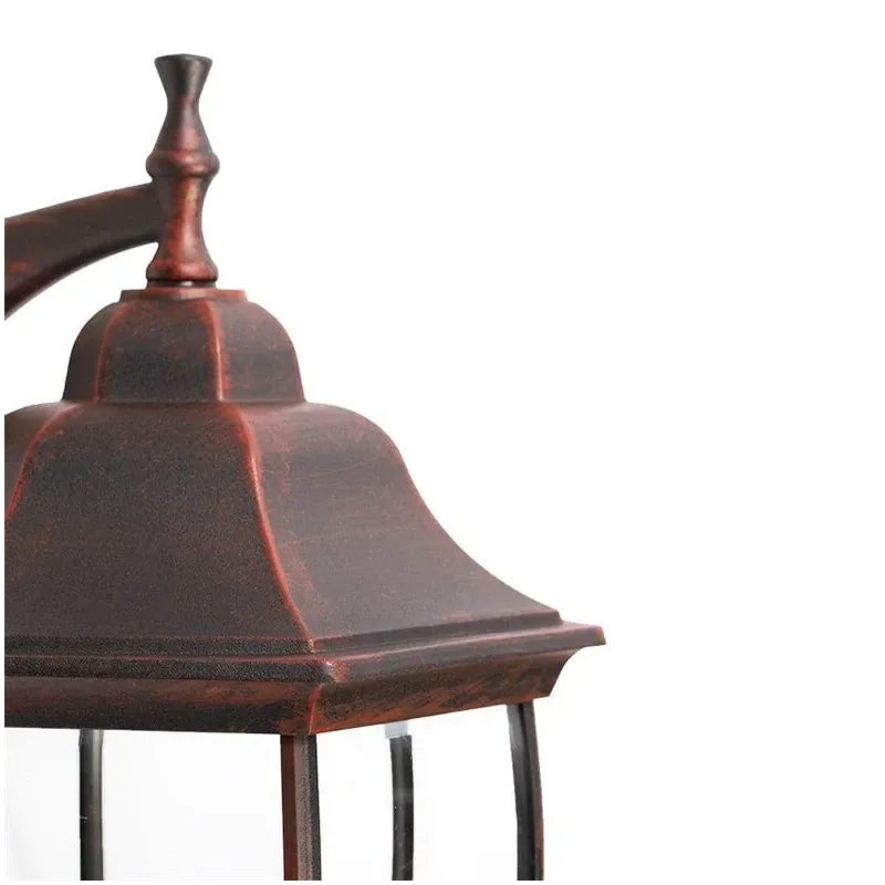 Āra sienas lampa Domoletti EL-560DN, 100W, E27, IP44, melna krās.-sarkana krās., 21 cm x 51 cm