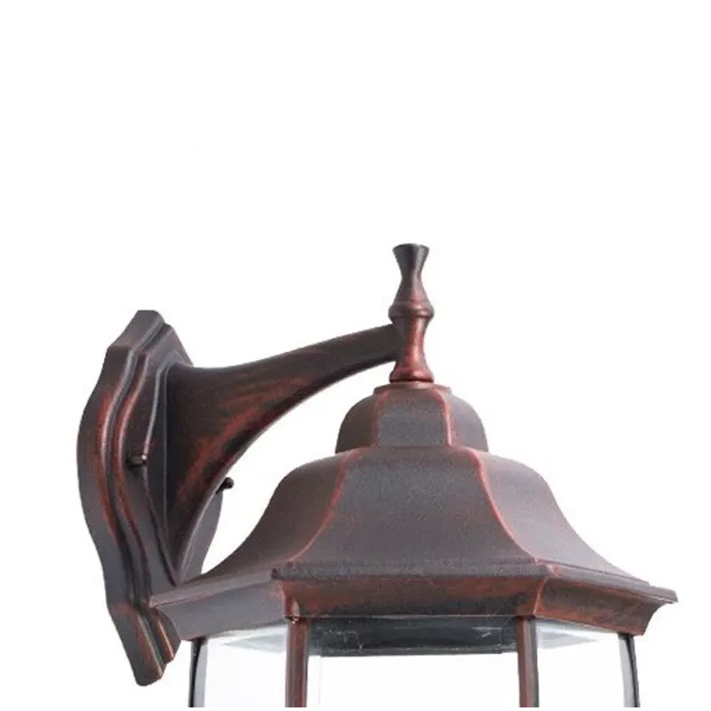 Āra sienas lampa Domoletti EL-560DN, 100W, E27, IP44, melna krās.-sarkana krās., 21 cm x 51 cm