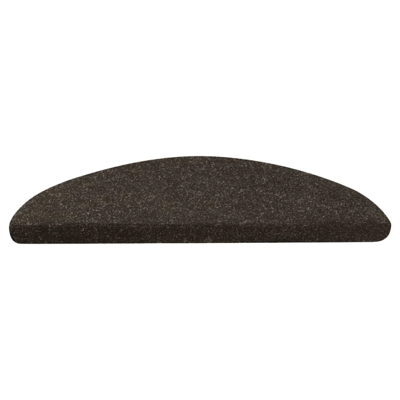 vidaXL kāpņu paklāji, 10 gab., pašlīmējoši, 56x17x3 cm, antracītpelēki