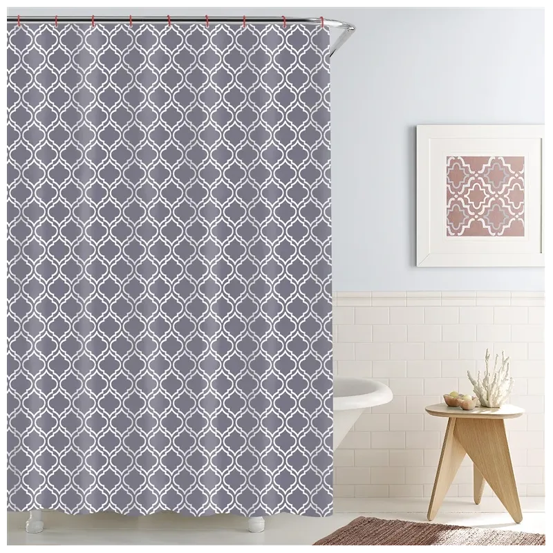 Dušas aizkars Domoletti GS-008, pelēka krās., 180 cm x 180 cm