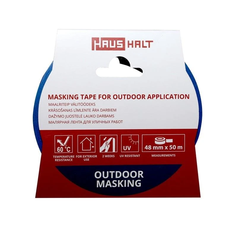 Krāsošanas lente Haushalt āra darbiem. 48 mm x 50 m