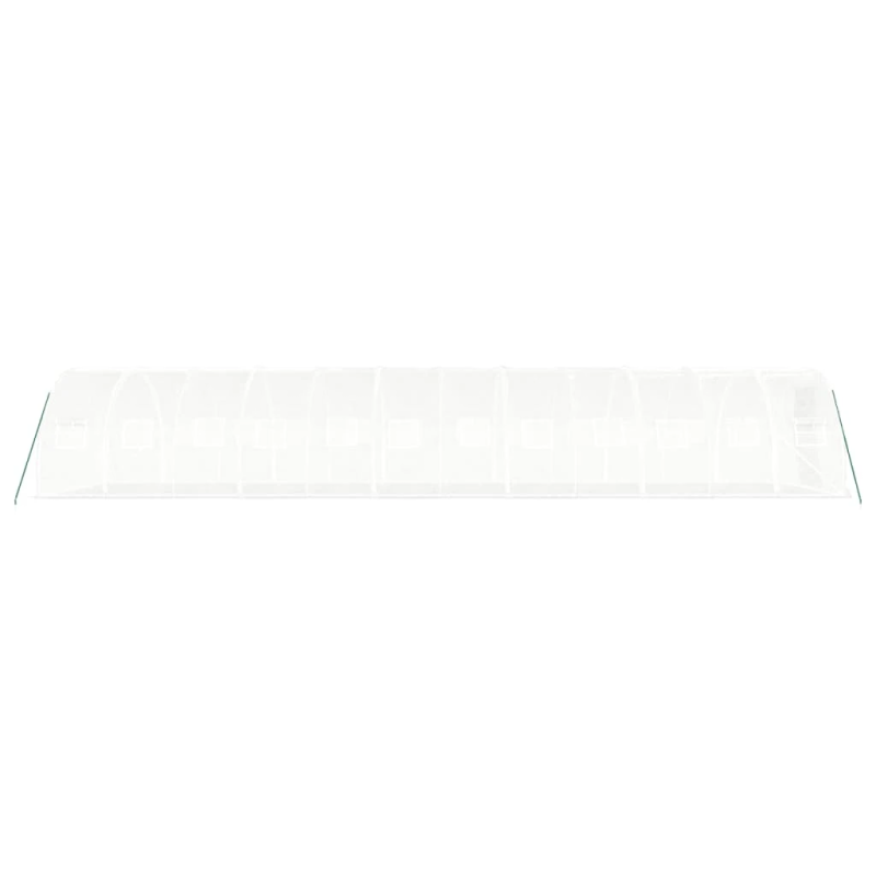 vidaXL siltumnīca ar tērauda rāmi, balta, 36 m², 12x3x2 m