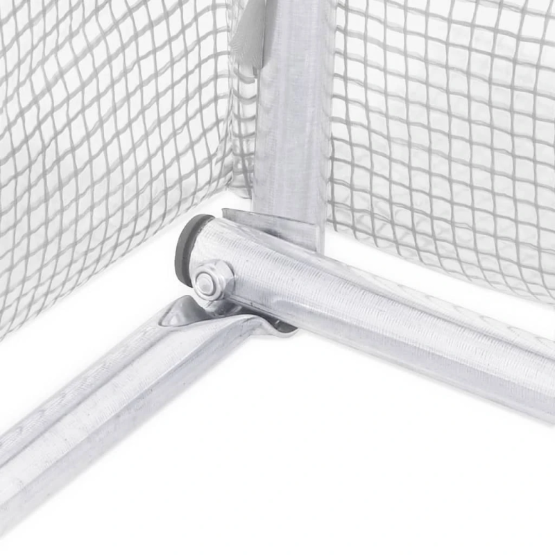 vidaXL siltumnīca ar tērauda rāmi, balta, 24 m², 6x4x2 m