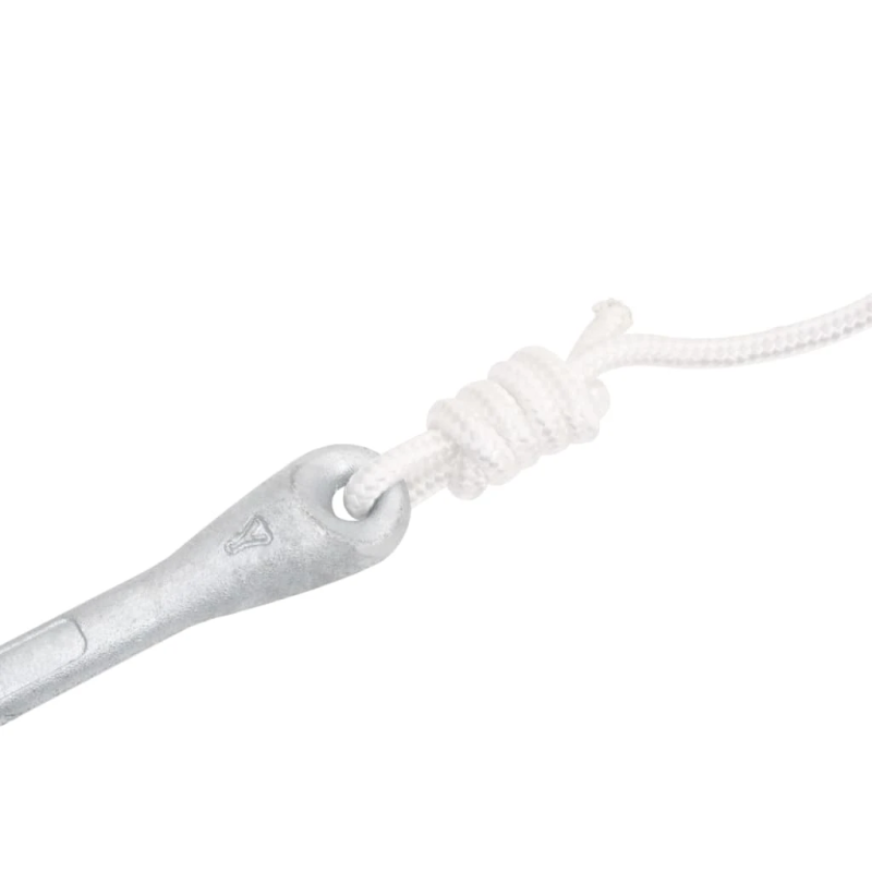 vidaXL saliekamais enkurs ar virvi, 8 kg, karsti cinkots čuguns