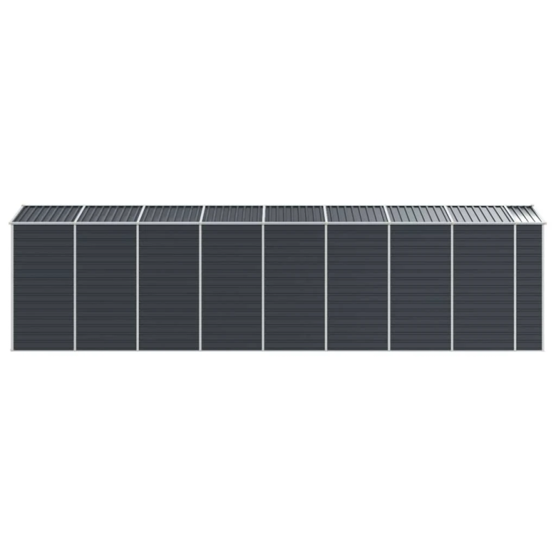 vidaXL dārza šķūnis, antracītpelēks, 191x725x198 cm, cinkots tērauds