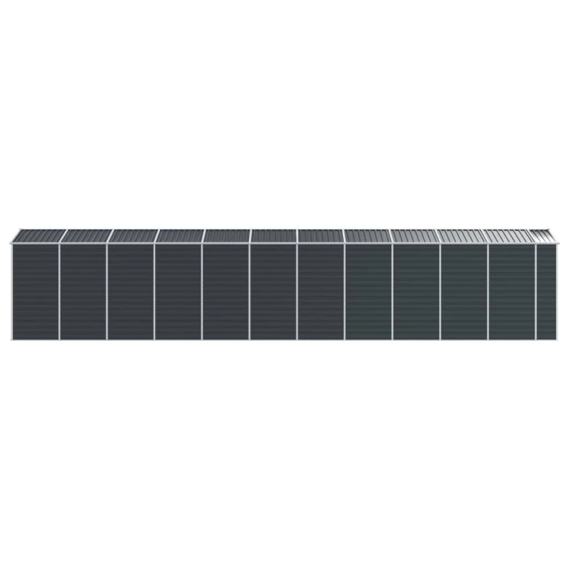 vidaXL dārza šķūnis, antracītpelēks, 191x980x198 cm, cinkots tērauds