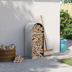 vidaXL malkas statīvs, gaiši pelēks, 40x45x100 cm, cinkots tērauds