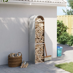 vidaXL malkas statīvs, gaiši pelēks, 40x45x170 cm, cinkots tērauds