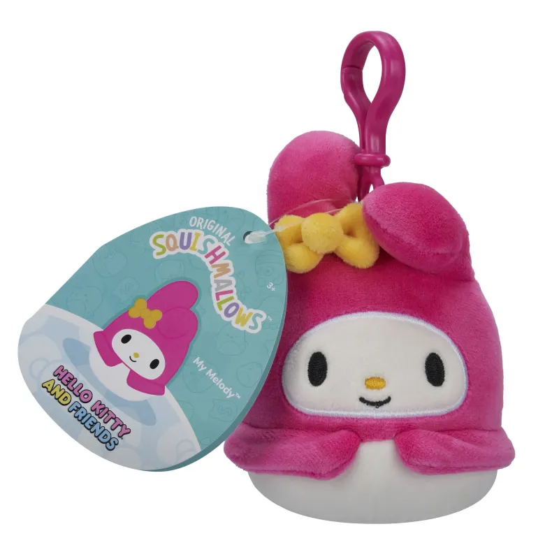 SQUISHMALLOWS HELLO KITTY W20 Clip-on plush toy, 8 cm