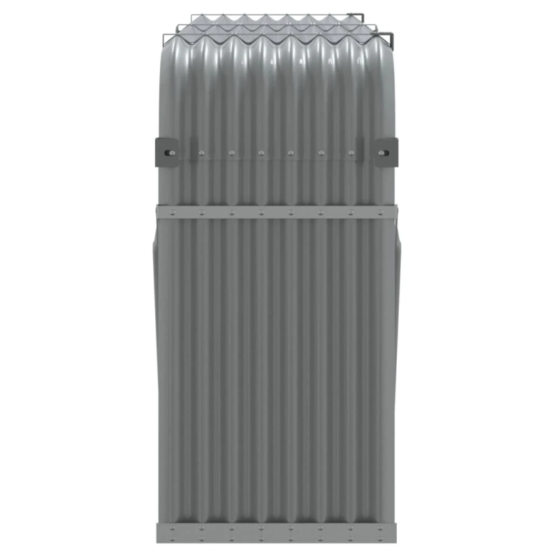 vidaXL malkas statīvs, gaiši pelēks, 180x45x100 cm, cinkots tērauds