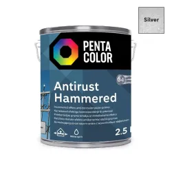 UNIVERSAL HARDENED METAL EFFECT PAINT, SILVER, 2.5 l