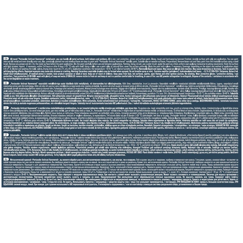 UNIVERSĀLA CINKOTA METĀLA EFEKTA KRĀSAS, SUDRABA, 2.5 l