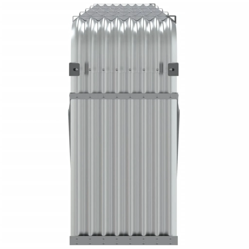 vidaXL malkas statīvs, sudraba krāsa, 300x45x100 cm, cinkots tērauds