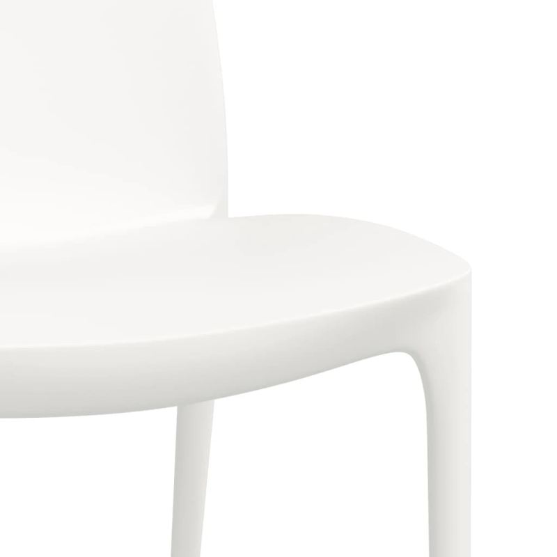 vidaXL dārza krēsli, 2 gb., balti, 50x46x80 cm, polipropilēns