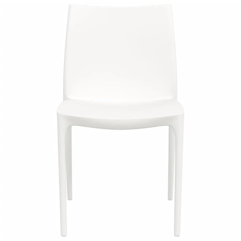 vidaXL dārza krēsli, 2 gb., balti, 50x46x80 cm, polipropilēns