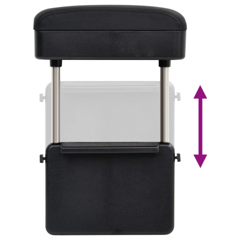 vidaXL automašīnas roku balsts, universāls, 23x8x,30-38, cm, ABS