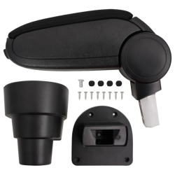 vidaXL automašīnas roku balsts, melns, 15,5x32x,41-54, cm, ABS