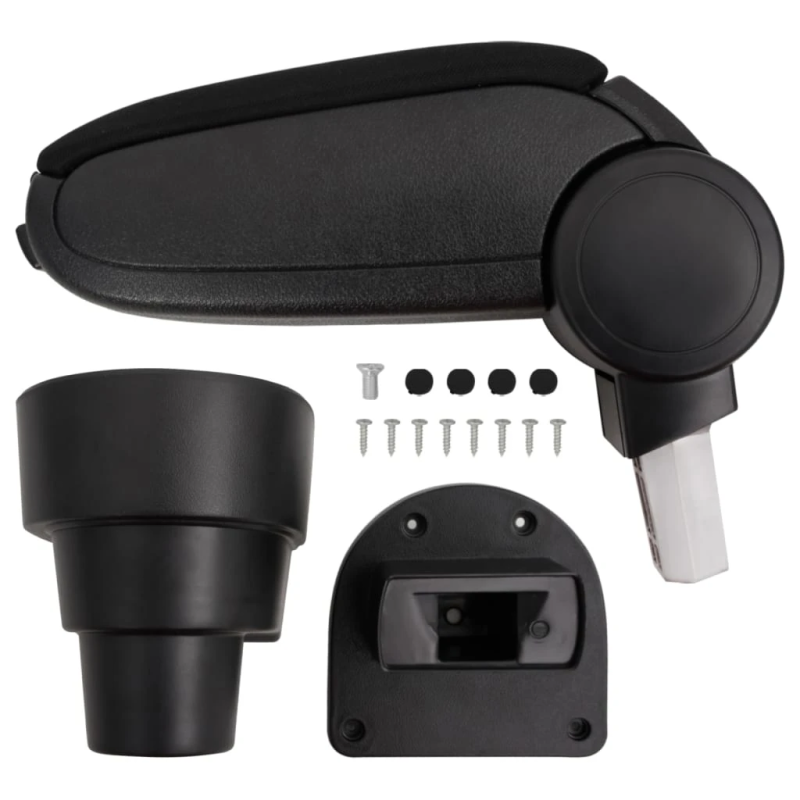 vidaXL automašīnas roku balsts, melns, 15,5x32x,41-54, cm, ABS