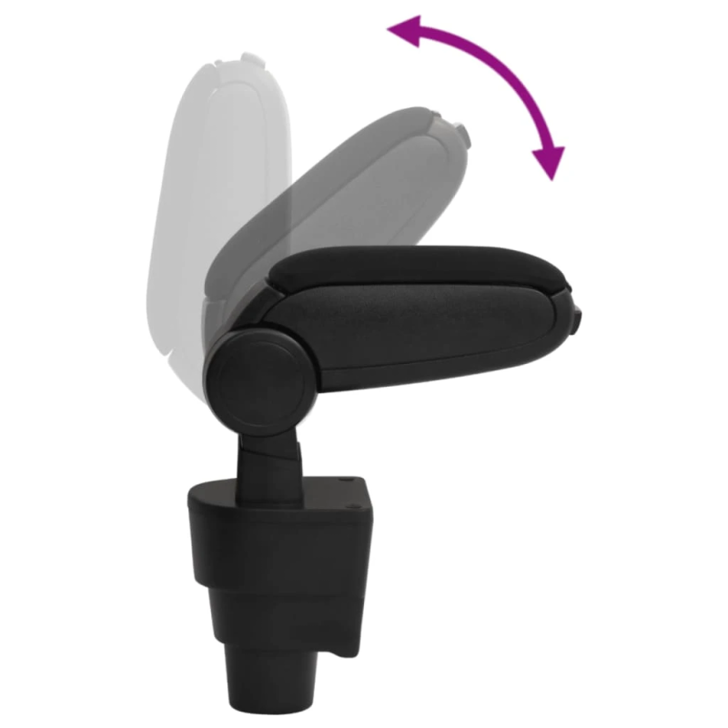 vidaXL automašīnas roku balsts, melns, 15,5x32x,41-54, cm, ABS
