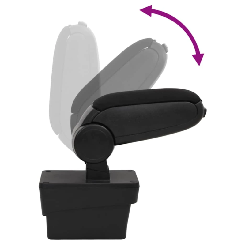 vidaXL automašīnas roku balsts, melns, 17x40x,31-49, cm, ABS