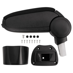 vidaXL automašīnas roku balsts, melns, 14,5x31,5x,30-48, cm, ABS