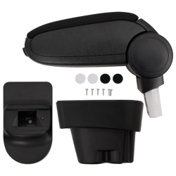 vidaXL automašīnas roku balsts, melns, 12x36x,33,5-48, cm, ABS