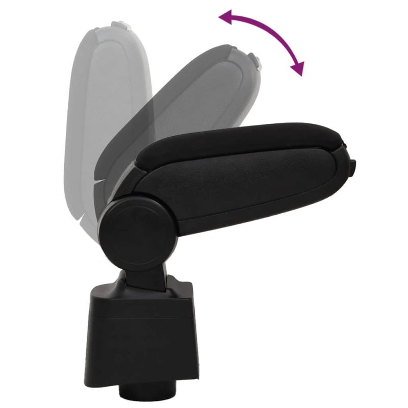 vidaXL automašīnas roku balsts, melns, 12x34x,35-47, cm, ABS