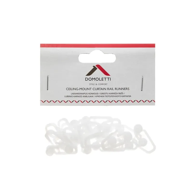 Aizkaru āķis Domoletti, balta krās., 20 gab.