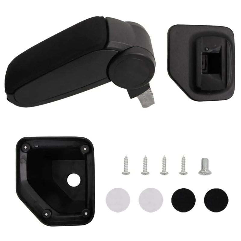 vidaXL automašīnas roku balsts, melns, 15x32x,40-52, cm, ABS