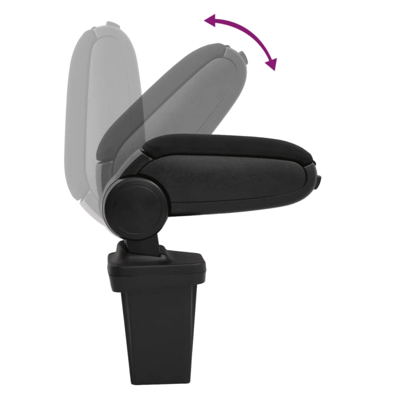 vidaXL automašīnas roku balsts, melns, 15x32x,40-52, cm, ABS