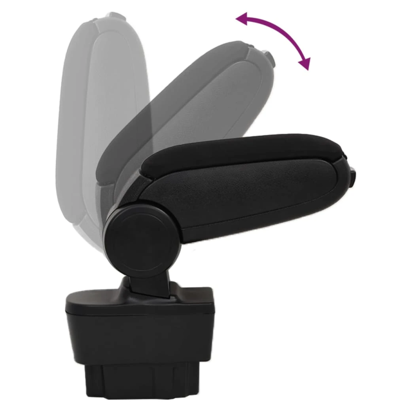 vidaXL automašīnas roku balsts, melns, 12x37x,31-48, cm, ABS