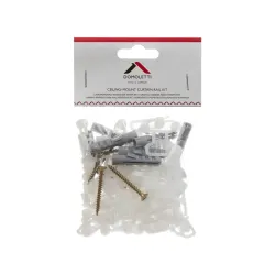 Крючок для штор Domoletti, белый цв., 20 шт.