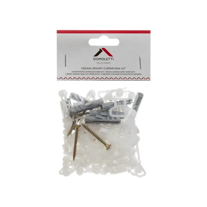 Aizkaru āķis Domoletti, balta krās., 20 gab.