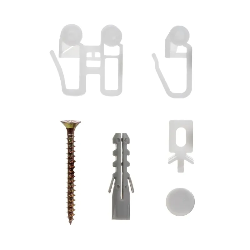 Aizkaru āķis Domoletti, balta krās., 20 gab.