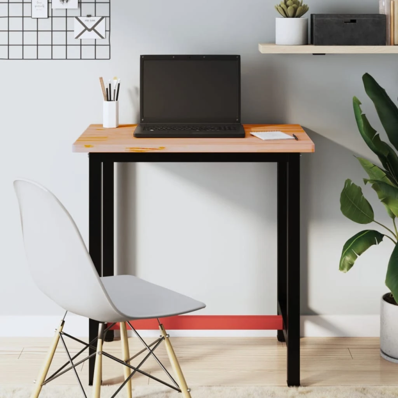 vidaXL darbagalds, 80x55x81,5 cm, dižskābarža masīvkoks un metāls