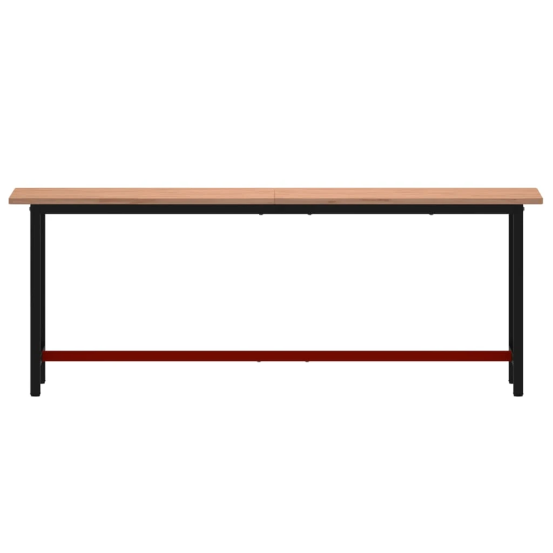 vidaXL darbagalds, 220x55x81,5 cm, dižskābarža masīvkoks un metāls