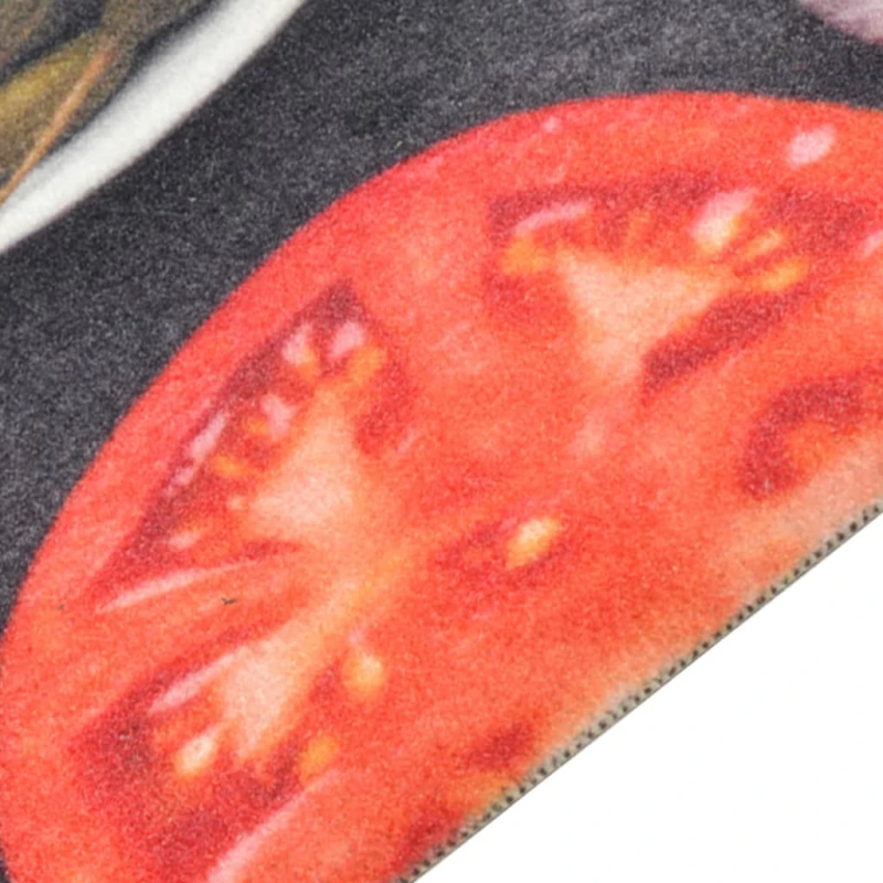 vidaXL virtuves paklājs, mazgājams, vīna un ēdiena apdruka, 45x150 cm