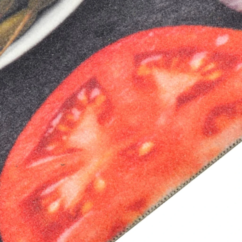 vidaXL virtuves paklājs, mazgājams, vīna un ēdiena apdruka, 60x180 cm