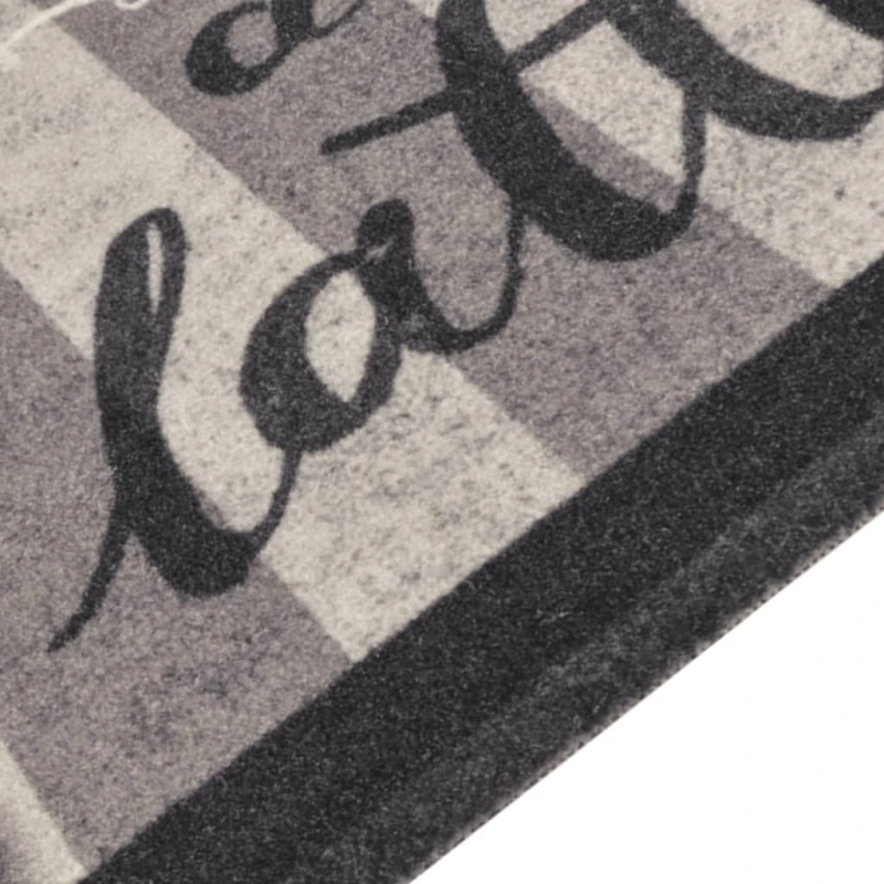 vidaXL virtuves paklājs, mazgājams, kafijas dizains, 60x300 cm, samts