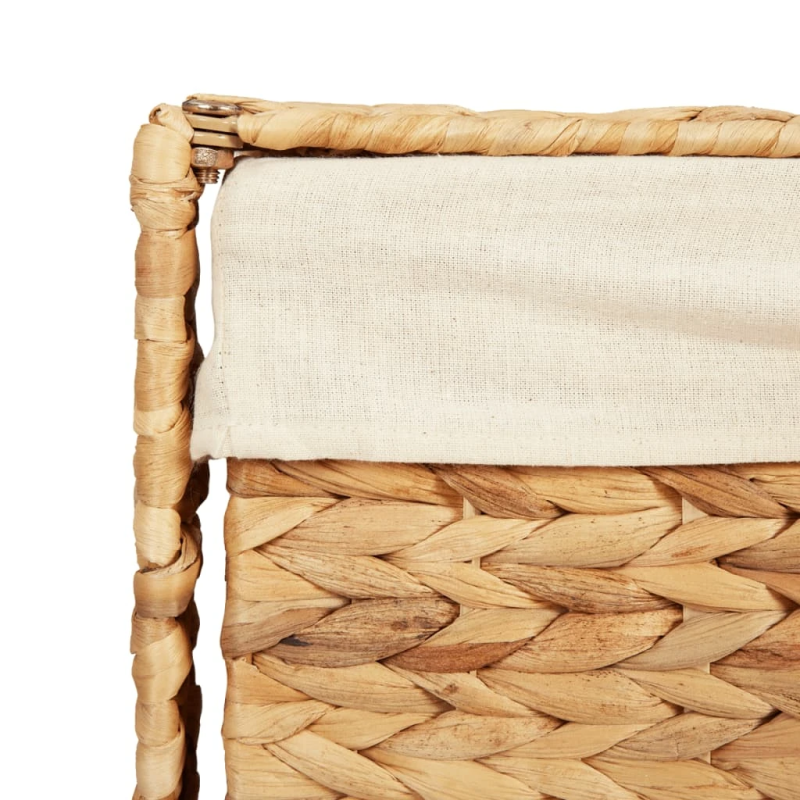 vidaXL veļas grozs, 44x34x64 cm, ūdens hiacinte